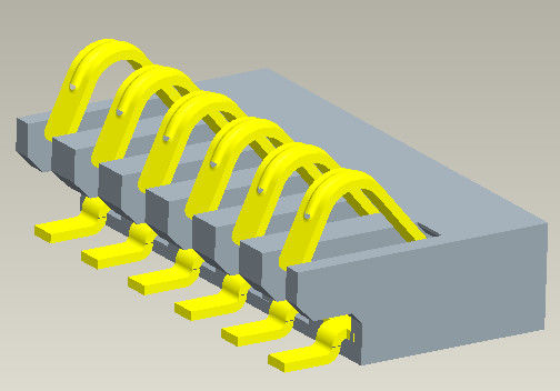 Certificat de PORTÉE de GV de Pin de Pin Connector 2-6 de batterie du lancement 1.27mm