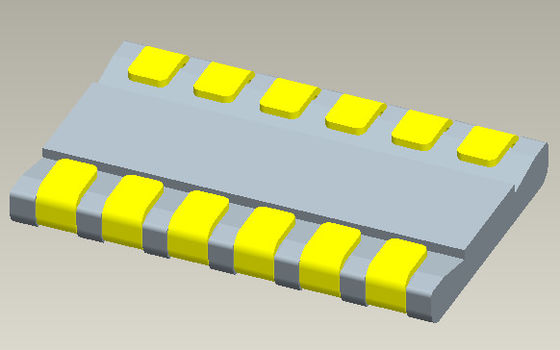 Connecteur de batterie du lancement 1.27mm femelle rapide de SMT de 12 de volt connecteurs de batterie