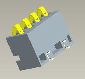 Le connecteur de batterie du lancement 2.5mm SMT dactylographient H=6.7mm 4 Pin With Pegs