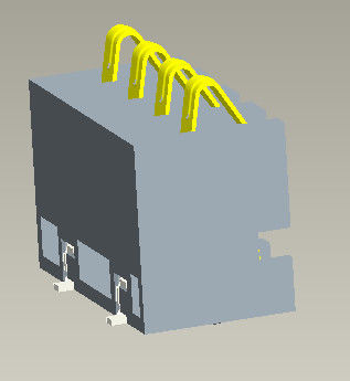 Le connecteur de batterie du lancement 2.5mm SMT dactylographient H=6.7mm 4 Pin With Pegs