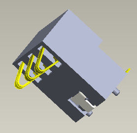 Batterie 4 Pin Connector H=5.4-7.0mm de connecteur de batterie du lancement 2.5mm