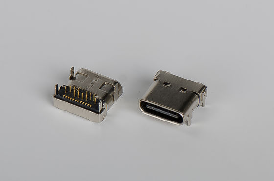 Le type femelle connecteur SMT de réversible d'Usb 3,1 de C plongent 1.2mm 10000 cycles de minimum