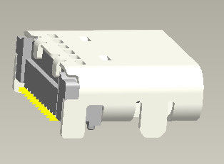 24 Usb 3,1 90° double SMT à angle droit femelle de connecteur de PIN Type C
