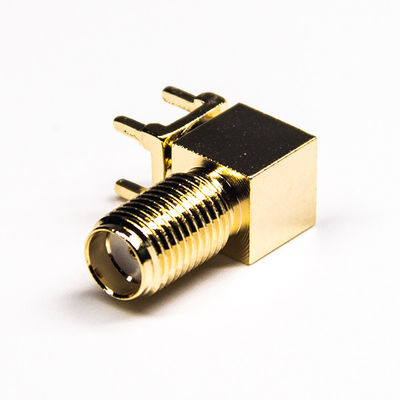 connecteur coaxial femelle de Sma de connecteur coaxial de 17mm rf à angle droit