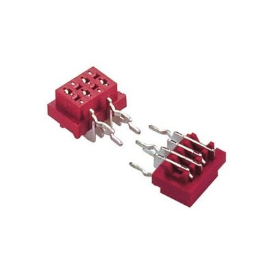 Type femelle d'immersion de récipient de carte PCB du connecteur 1.27mm*1.5mm à angle droit