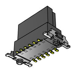 conseil de 1.27mm pour embarquer le type de flottement verticale 180 de SMT de connecteurs
